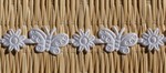 White Butterfly Applique Lace Ribbon
